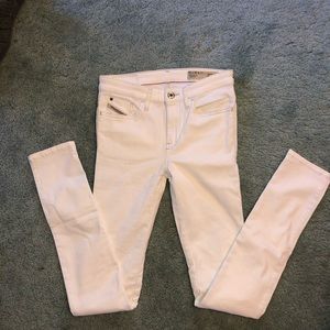 White Skinny Diesel Jeans